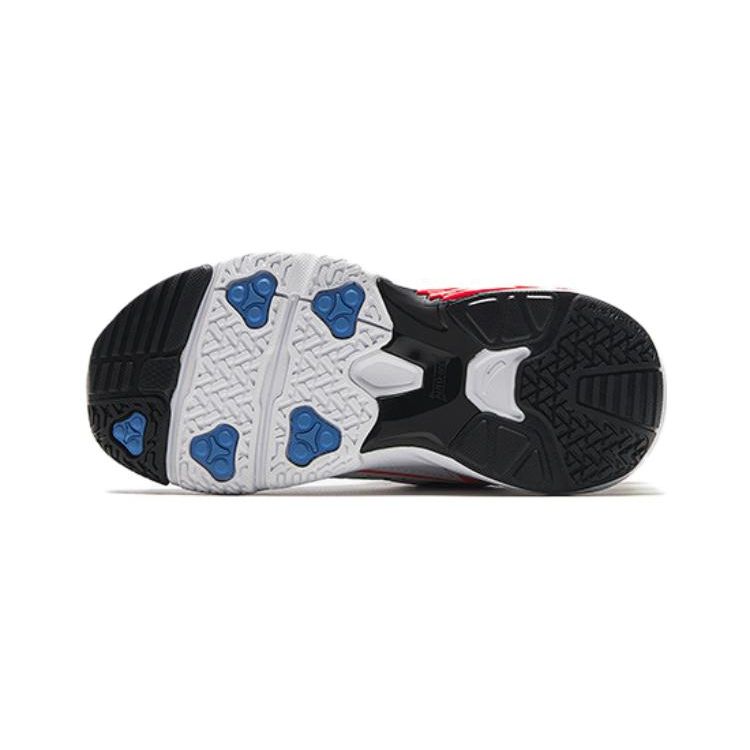 Anta Antiskid Shock Absorbing Wear Resistant Low Top Kids Running Shoes Kids sneaker Black Red 312339963-1