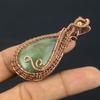 Prehnite Jewelry, 999 Copper Wire Wrapped Pendant Handmade Gemstone Jewelry, Gifts For Wife Brand New Pendant