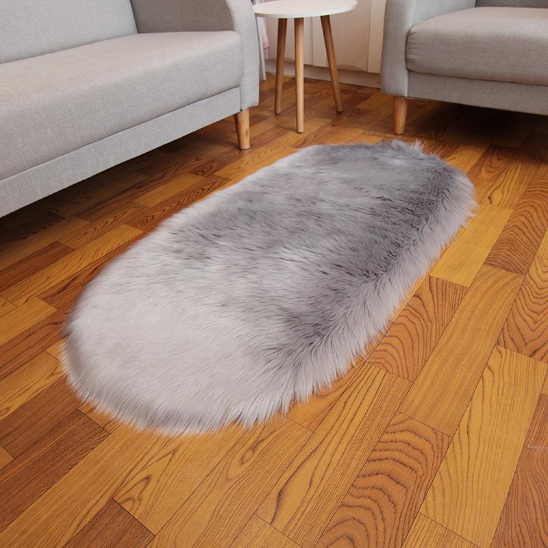 Oval Carpet Plush Carpet Living Room Soft Carpet Room Bedroom Rug Sofa Coffee Table Floor Mat