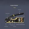 Rj45 Network Crimper - 3-In-1 Crimp/Cut/Strip Lan Cat8/7/6A/6/5E (Stp/Utp) & Rj11/12 Tel Modular Cable