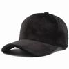 Czarna Szara Zamszowa Czapka Snapback Baseballówka Damska Modna Uliczna Hip Hopowa Kapelusz