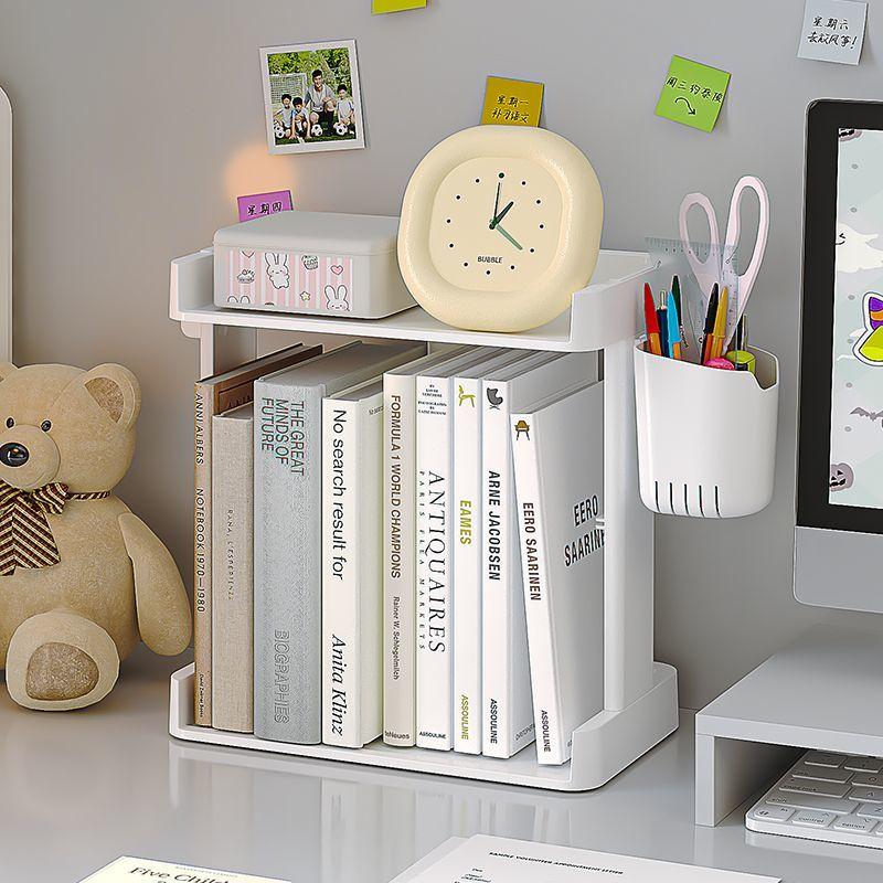 Desktop Three-layer Storage Shelf Stationery Organizer Rack Ins Cosmetics Storage Box Office Multi-layer Sundries Storage Boxes