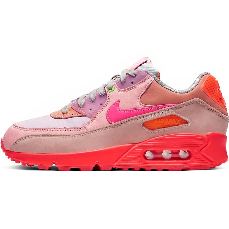 Nové Nike Air Max 90 Prm Platinum Crimson/Bright Purple Dámské CT3449-600