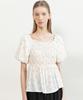 JMARKNEWYORK Flower Smocking Blouse_2Color