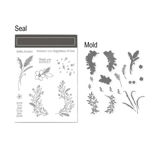 Stamps And Dies for Card Making And Scrapbooking Embossing Dies And Clear Stamps for Photo Albums Gift Boxes Greeting Cards DIY Scrapbooking Kit