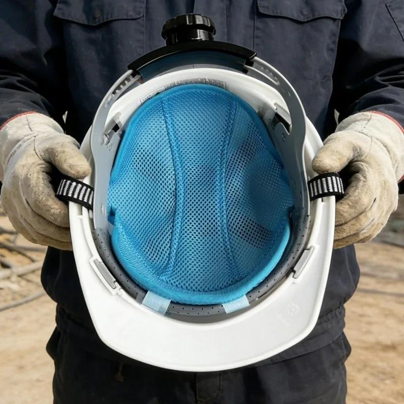 Helmet Insert Liner Breathable Mesh Sweat Band Safety Cap Cooling Pad Sweat-absorbing Ventilation Head Protection Adult