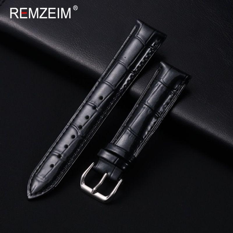Men Women Fashion Bright Genuine Leather Watch Straps 12/14/16/18/20/22mm Watchbands Bracelet Smooth Replacement Wristband