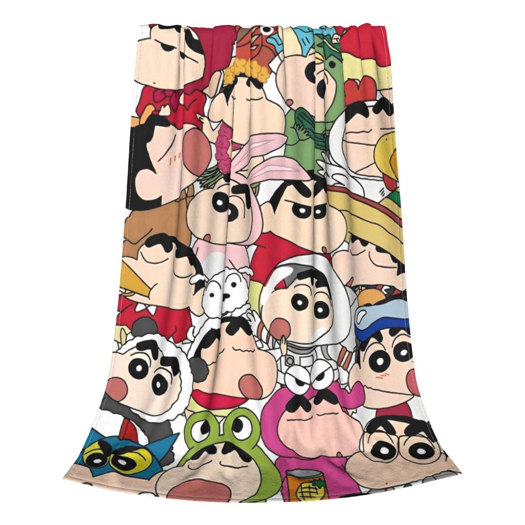 Crayon Shin-chans Cartoon Anime Blanket Multi-size Super Soft and Warm Throw Blankets for Couch Sofa and Bed