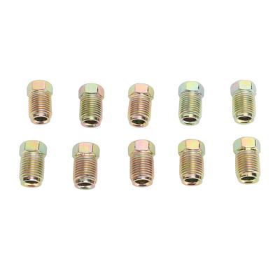 10Pcs Brake Line Fittings 3 8 Inch Threads 10 X 1mm Metric Brake Line Inverted Flare Fittings for 3 16 Inch Brake Line