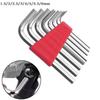 Short Arm Wrench Set Power Tool Accessory DIY Wrench Kit Metric Hex Wrench Set Tight Space Access 8 Different Sizes