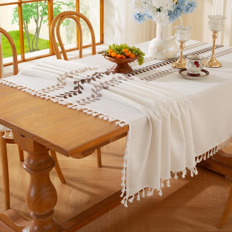 Yingchuang Nordic Explosion Factory Direct Sales Household Rectangular Tablecloth Small Fresh Literary Coffee Table Tablecloth