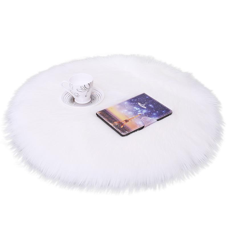 Plush Faux Sheepskin Butterfly Chair & Bar Stool Cushion with Long Hair