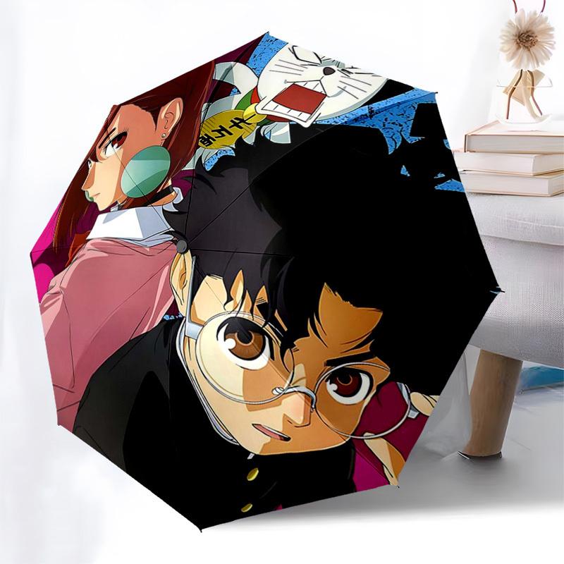 

1pc Detective Conan & Ran Umbrella: Automatic Opening/Closing, Portable 3-Fold Design, 8-Bone Iron Frame, Outdoor, Perfect Gift for Fans, Travelers, D