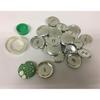 20 Pcs DIY Buttons With Loop Blank Back Cover