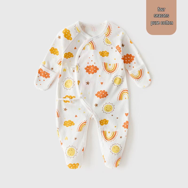 Butterfly Style Newborn Full Body Suit for Hands and Feet, Pure Cotton, Class A