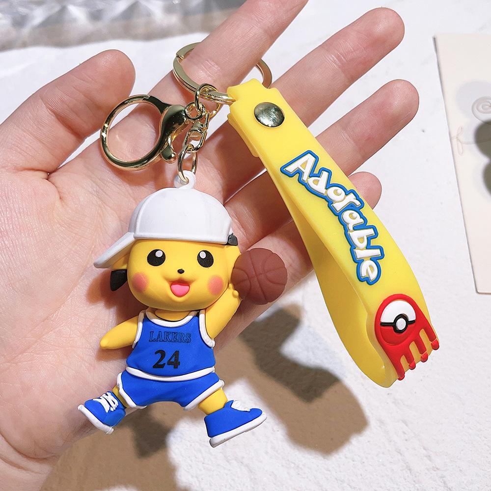 85 Styles Pokémon Pocket Monster Keychain Bag Decor Pikachu Desk Ornaments Car Key Chain Accessories Small Gift Between Friends