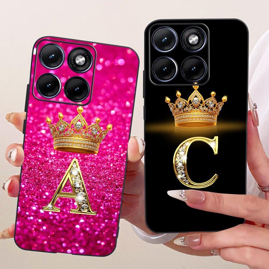 For Motorola Edge 70 Fusion 2026 Case XT2605-1 XT2605-2 Luxury Crown Letters Soft Silicone Cover For Moto Edge 70 Fusion+ Bumper