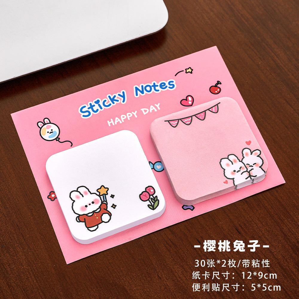 School Supplies Cartoon Combination Notes High Looking Capybara Astronaut Message Paper Students Can Stick Kawai Stationery