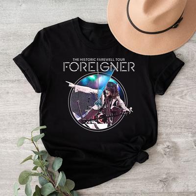 NEW Foreigner The Historic Farewell Tour 2023 Black All Size Shirt AH1198 Unisex T-Shirt