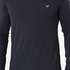EMPORIO ARMANI T-Shirts Men's Marine Blue Crew Neck Moderate 111653-3F722-0135