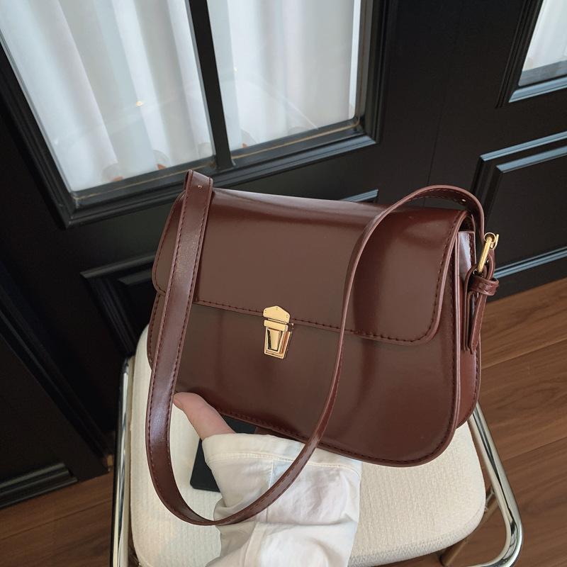 Simple Underarm Bag 2025 Summer New Beautiful Fashion Personality Casual Fashion Solid Color Shoulder Bag Foreign Style Women's Bag