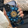 Black Gold Lotus Totem For Samsung A20 30 A22 23 24 25 26 31 32 33 A34 35 42 50 51 52 53 54 55 56 70 71 72 73 glass phone case