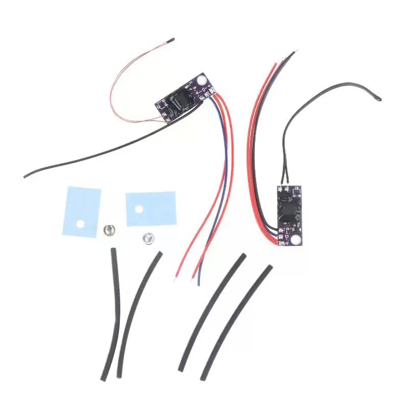 Auto Fan Controller for PC with Temp Probe, Compatible with 2-Wire 3-Wire Fans DC 5V 12V - Ideal for Router CPU Heatsinks