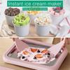 Multifunctional Rolled Ice Cream Maker Stainless Steel Stir Fried Ice Tray DIY Household Frozen Yogurt Maker Child's Homemade
