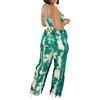 European & American Women's Tassel Lace Print Camisole Jumpsuit Two-Piece Summer Set