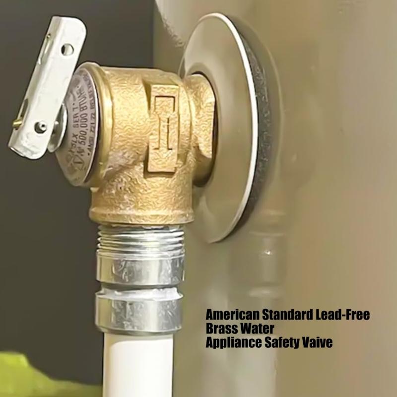 Space Efficient 3/4 Inch Pressure Relief Feature Constructed Of Strong Brass For Household Water Heaters And Boilers