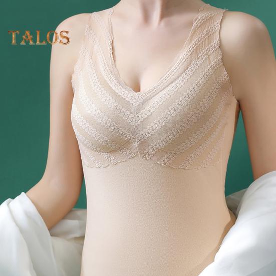 Zimní dámská zateplená vesta s hrudními vycpávkami Bezešvé sametové rychlé zamykání teploty Výstřih do V Slim Fit Elastické vnitřní nošení bez rukávů Spodní část tílka