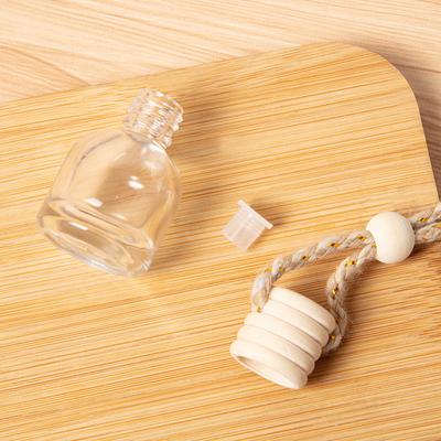 Botella vacía de 6 ml con tapa de cinco líneas, difusor de aceite esencial para coche, ambientador, perfume, adorno, 1 unidad