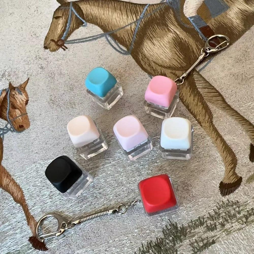 Key Button Fidget Keychain 1/2/3/4/9 Keys Decompression Toy New Pinch Toy  Adult