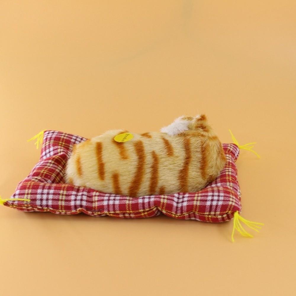 Simulation Sounding Kitten Sounding Toy Sleeping Kittens Cat Plush Toy Cute Kitten Plush Toy  Home