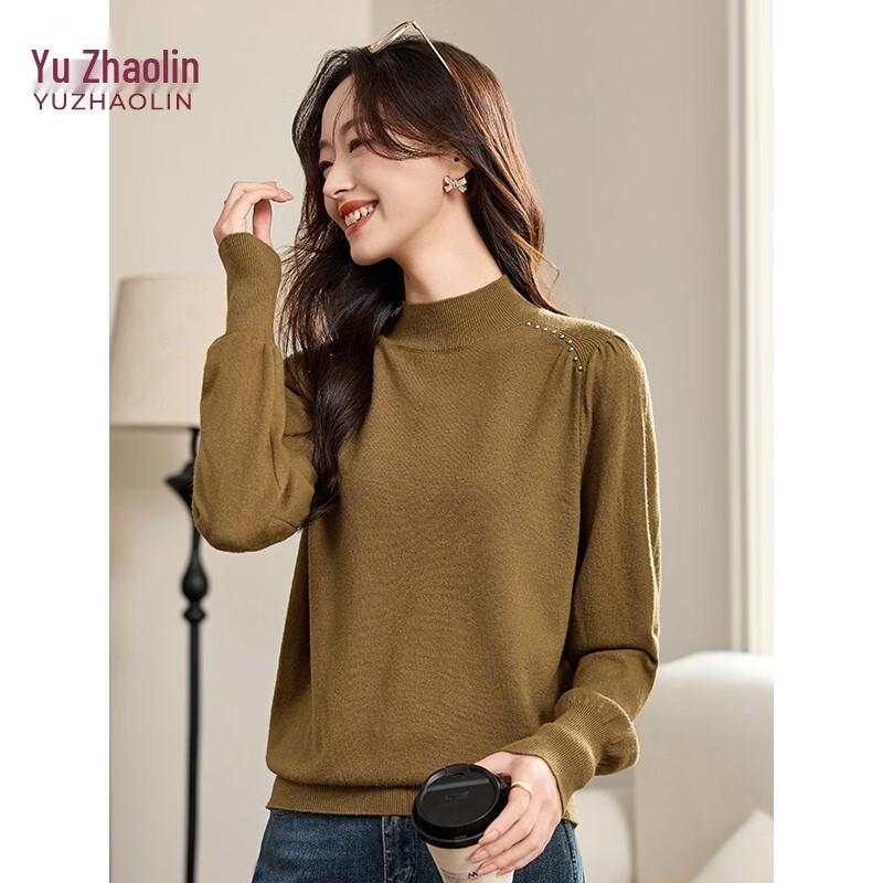 YUZHAOLIN Women's Autumn/Winter High-Neck Knit Sweater