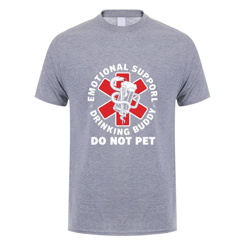 Emotional Support Drinking Buddy Beer Graphic Tshirt Funny Gift Casual Cotton Tee Dy316
