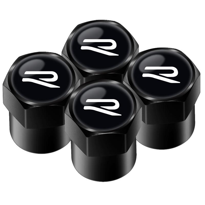 For VOLKSWAGEN VW 4pcs Auto Emblem Cap  New R Logo Case For VW Volkswagen Golf 8 MK8 Accessories