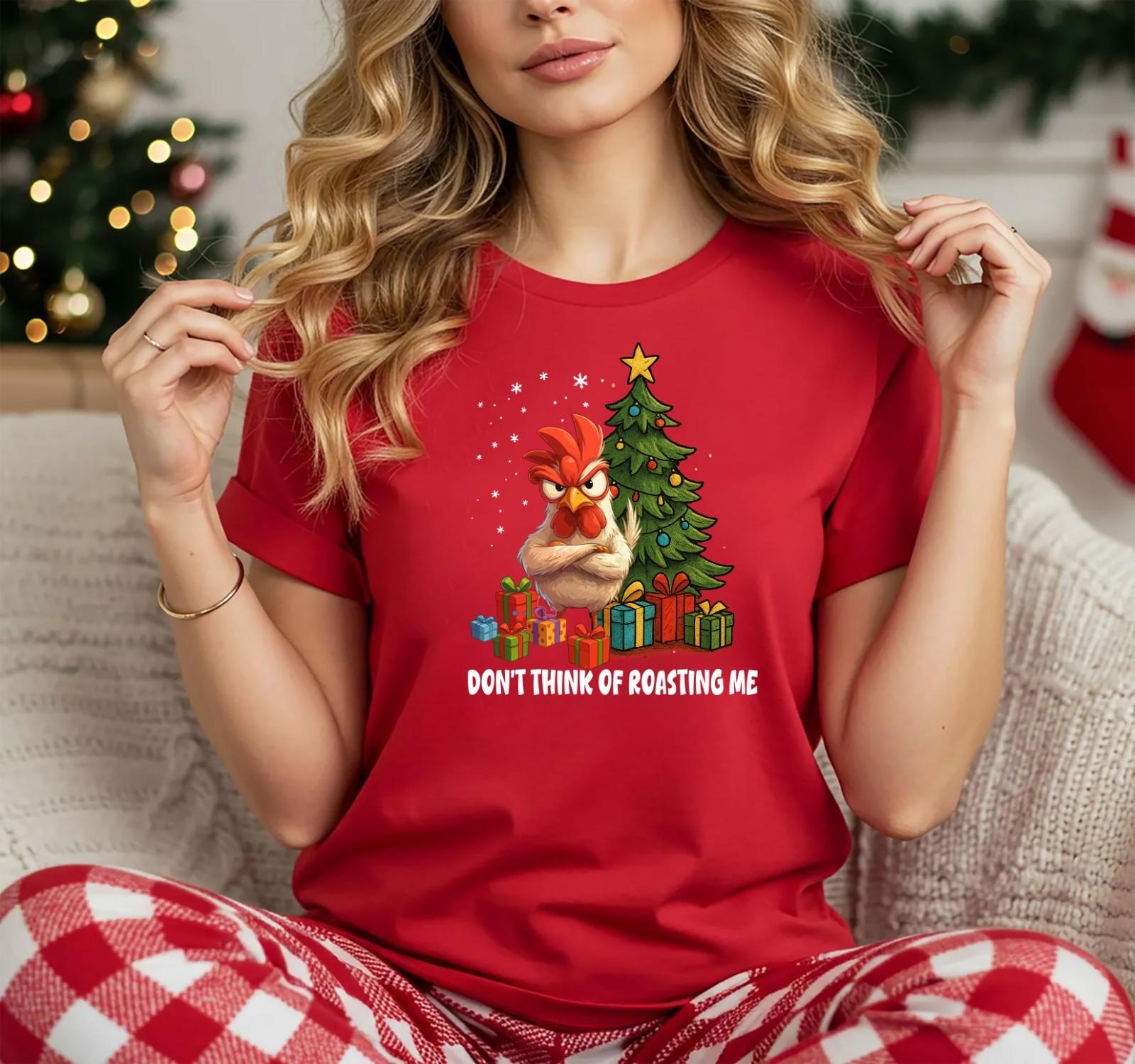 Christmas T-Shirt Mens Womens Tees Top Novelty Funny Santa Reindeer Xmas Gift Top,Roast me 3XL