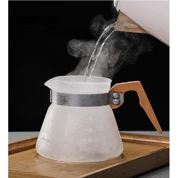 V60 Coffee Set Glass Coffee Pot Coffee Filter Cup Coffee Filter Paper Thickened Glass Filter Coffee Pot