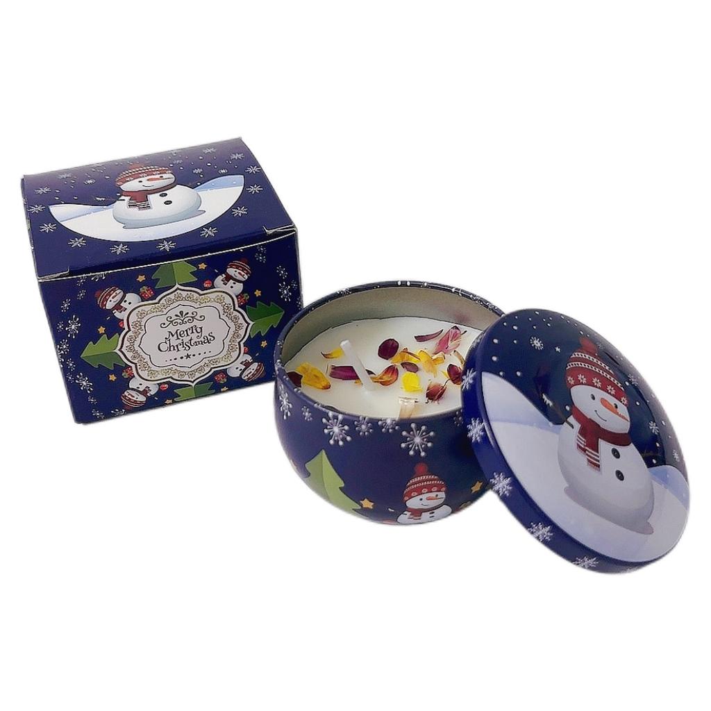 Christmas Candle Gift Box Aromatherapy Candle Set Plant Essential Oil Fragrance Aromatic Candle Holiday Gift