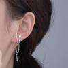 Tassel Irregular C Shape Punk Korean Ear Cuff Dangle Earrings Clip On Earrings Women Ear Clip