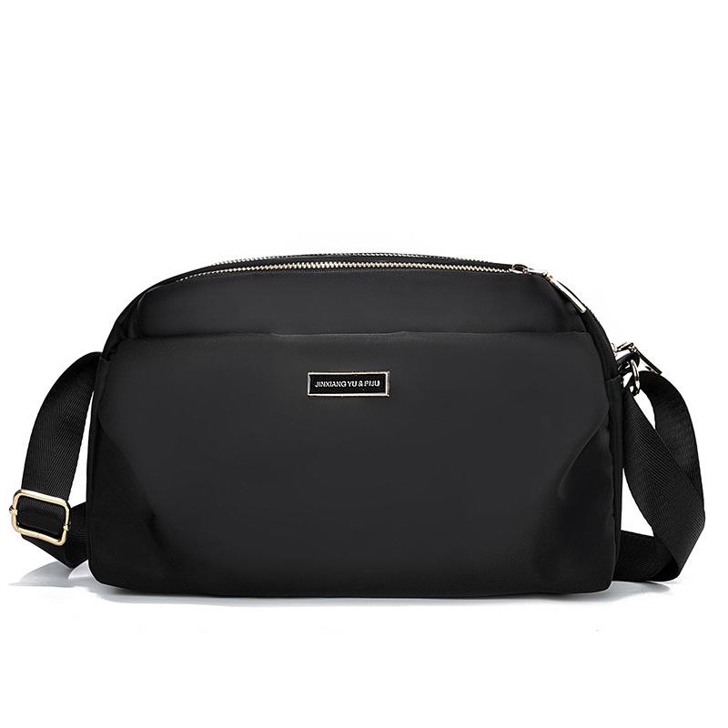 

Новая маленькая сумка модная женская сумка из ткани Оксфорд сумка-мессенджер сумка на плечо модная и простая дорожная универсальная 26*11*17 чёрный