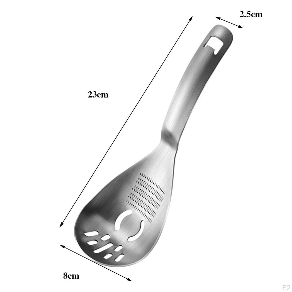 Multi-functional 430 Stainless Steel Serving Spoon for Buffets, Parties And Dinners Functional