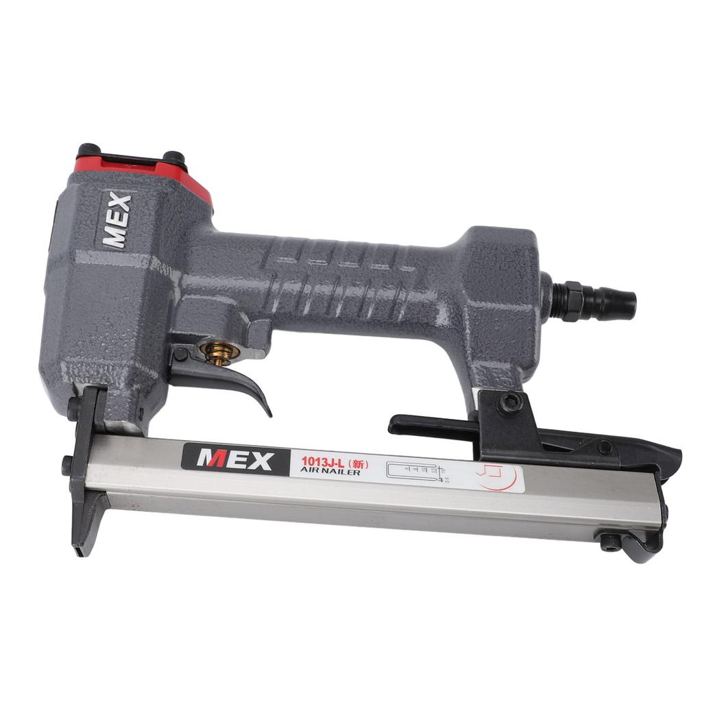 Pneumatischer Nagler U-Form Luftnagler mit Schraubenschlüssel Tragbarer Nagelhefter Fassungsvermögen 100 Nägel für