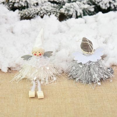 Christmas Angel Doll Cute Fairy Girl Xmas Tree Ornament Xmas Natal 2025 New Year Home Decor Window Dressing Supplies