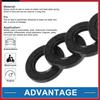 Oil Seal Seal Ring Rotary Shaft Seal Nitrile Rubber 25x44x7mm 5Pcs