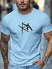 Mens Skiing TShirt Extreme Ski Sports Print Short Sleeve Round Neck Breathable Soft Oversized Daily Wear TShirt