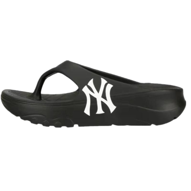 MLB Slipper Graffiti Slip Resistant Flip Flops Unisex Black Sneakers 32SHHW111-50L 38