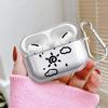 Cartoon Moon Sun Clear Earphone Cases Cover Case For Airpods Pro2 3 1 2 Pro 4 Pro3