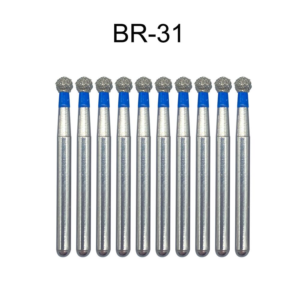 Nun Ck 10 Stück/Packung Dental Diamantbohrer für Hochgeschwindigkeits-Handstück Zahnarztbohrer FG-Serie Durchmesser 1,6 mm